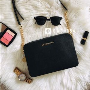 Michael Kors black crossbody bag